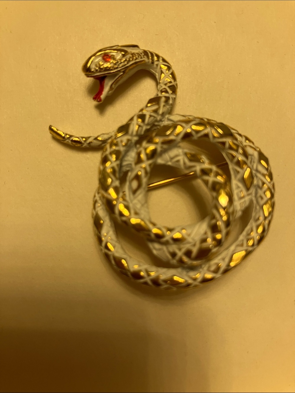 Arthur Pepper Coiled Snake Brooch!